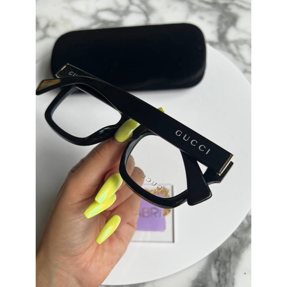 NEW Gucci GG1138O Black Eyeglasses Frames Unisex - Picture 6 of 10